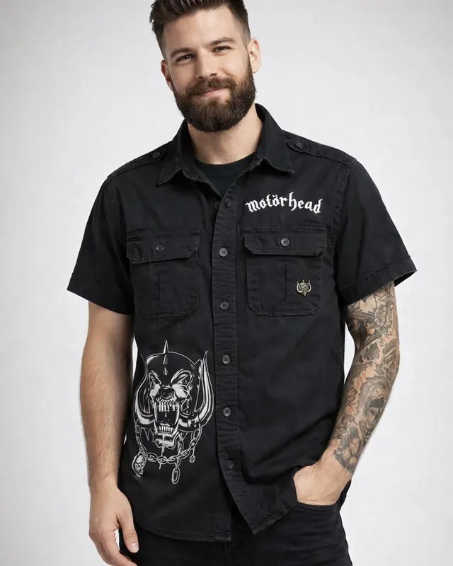 Motörhead kortærmet vintage skjorte