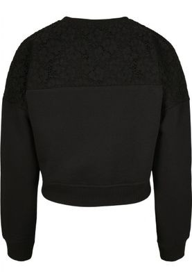 Svart damtröja med spets
