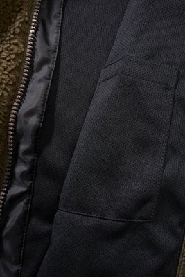 Teddy Fleece zip jacket olive - Ladies
