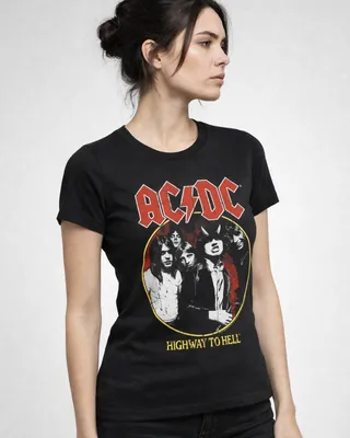 AC/DC - Highway To Hell 1979 Tour Girly Tee