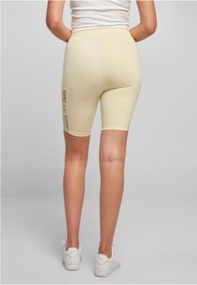 Short cycling pants with lace and high waist