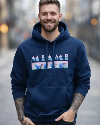 Miami Vice Airbrush Logo Hoodie