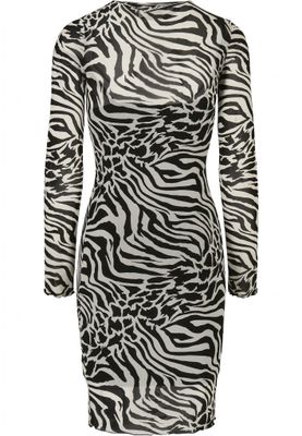 Patterned dress in two layers