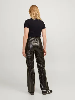 Rundhalsad Kortärmad T-shirt med Stretch Fit