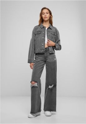 80s oversized denim jacket - women's