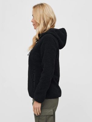 Teddyfleece zip jacket black - Ladies