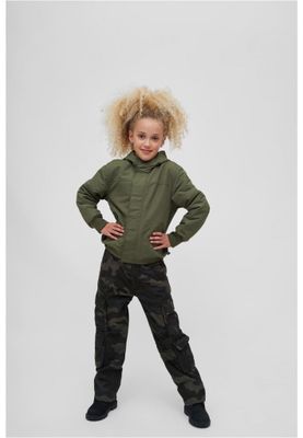 Windbreaker with fleece lining olive - Child