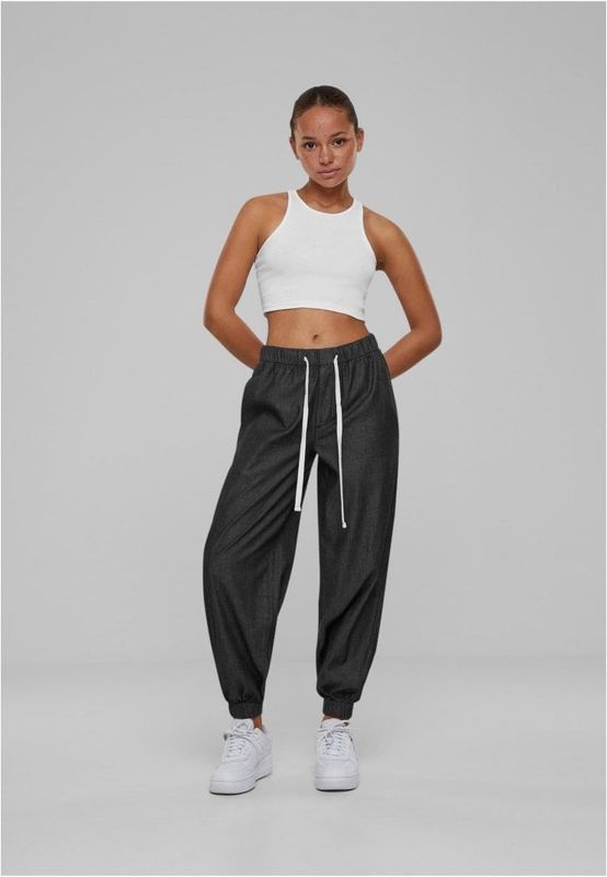 Lette denim joggingbukser med snøre