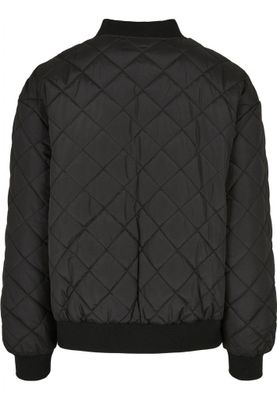 Oversize quiltad bomberjacka dam