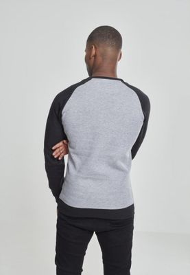 Tvåfärgad raglan sweatshirt