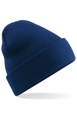 Blue hat in acrylic yarn