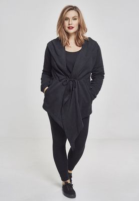 Cardigan with large hood lady