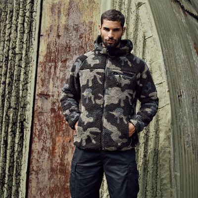 Teddyfleece Worker Jacket Camo