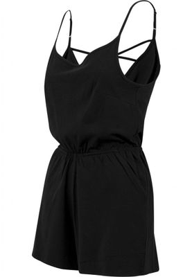 Jumpsuit with narrow shoulder straps