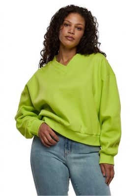 Short-sleeved V-neck sweater for ladies.