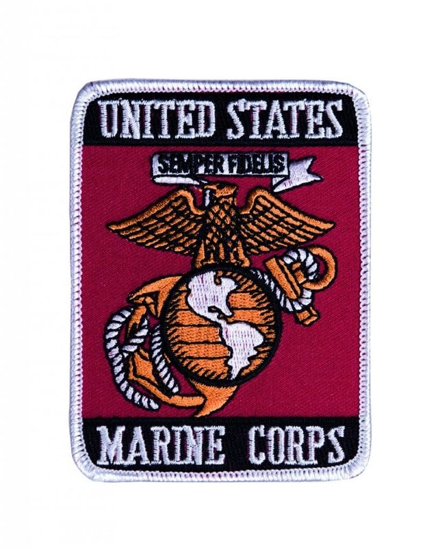 US Marine Corps fabric patch with adhesive