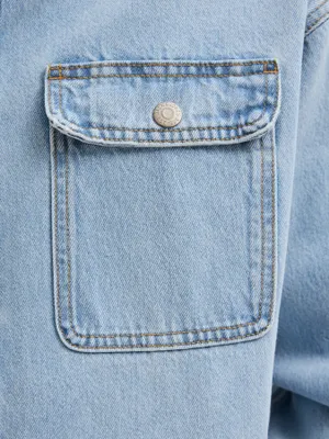 Jeansskjorta overshirt herr
