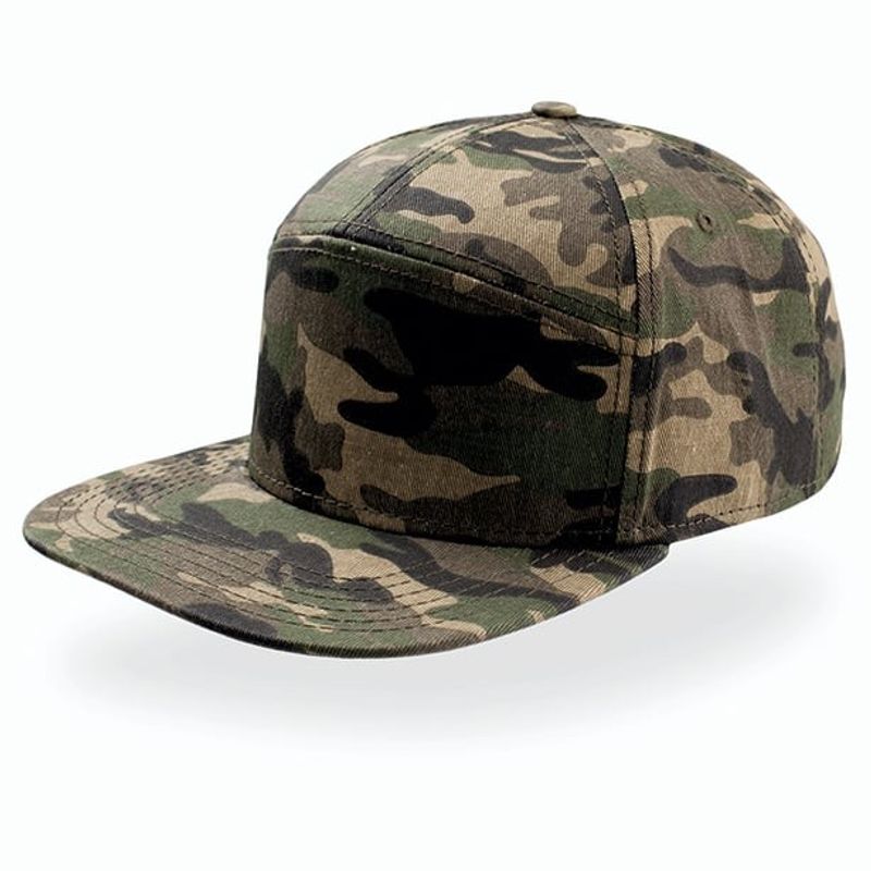 Snapback kaskett i camouflage