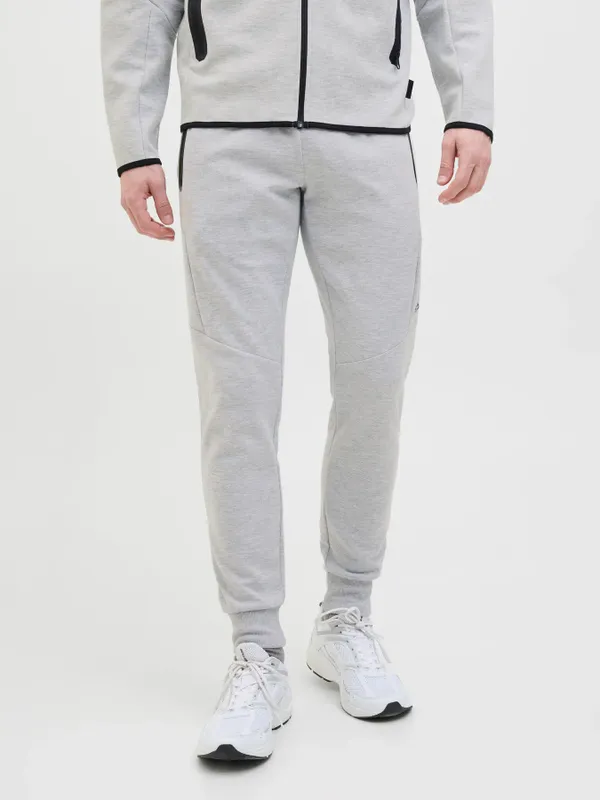Ljusgrå slim fit joggingbyxa
