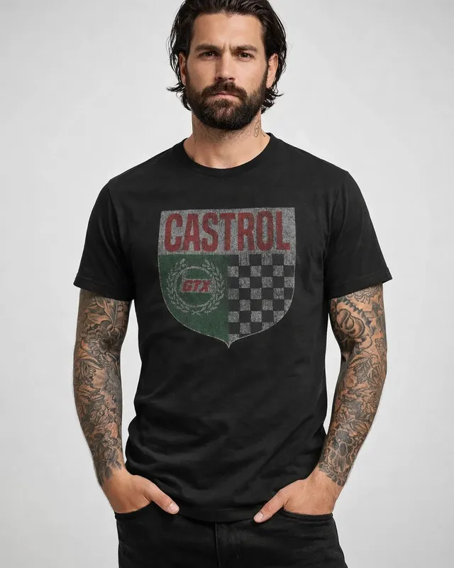 Castrol Shield T-shirt i svart