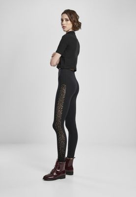 Leggings med blonder på siden