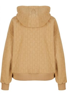 Ladies Jacquard Velvet Oversized Hoodie