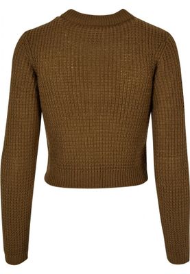 Short Waffle Sweater for Ladies
