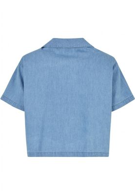 Thin denim shirt for women