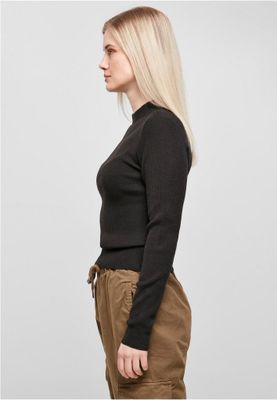 Ladies Rib Knit Turtelneck Sweater