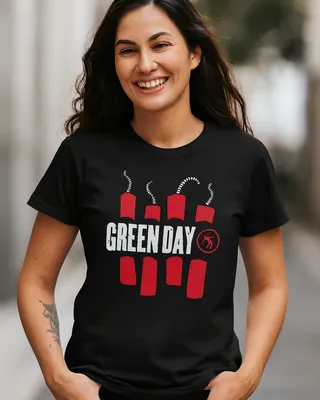Green Day Dynamites T-shirt dam i svart