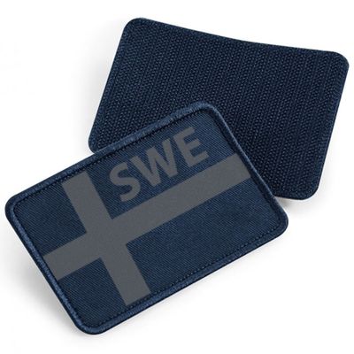 SWE gray flag - fabric patch with Velcro