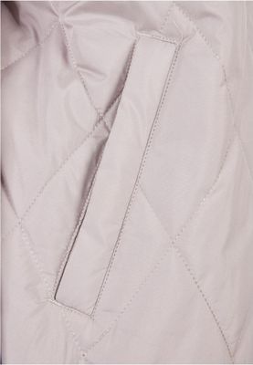 Ladies Oversized Diamond Quilted Hooded Coat
