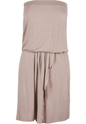 Short dress without shoulder straps