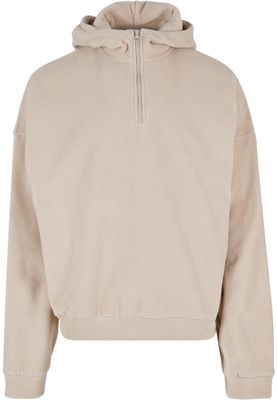 Oversized Polar Fleece Half Zip Hoody