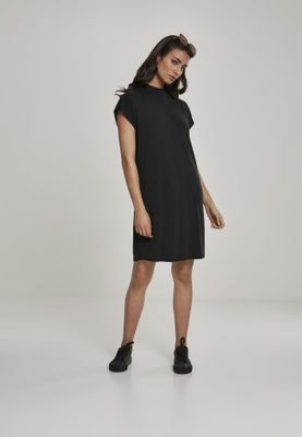 Black knee-length dress