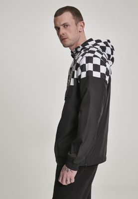Checkered pull over jacket