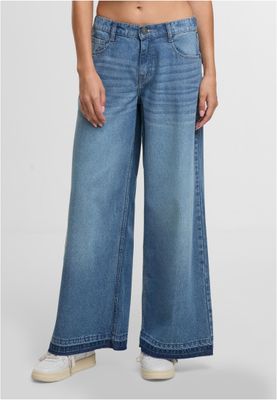 Byxor för dam regular – mid deep blue washed