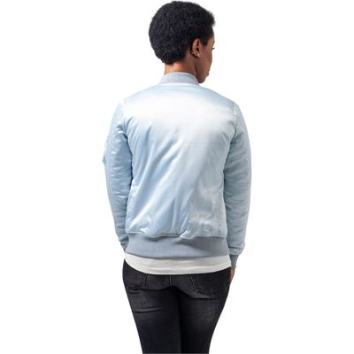 Light blue bomber jacket women