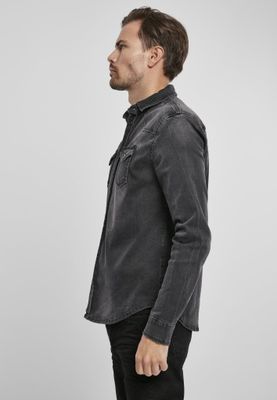 Black denimshirt men