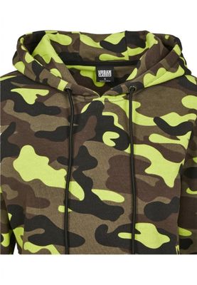 Talje kort camo hættetrøje damer
