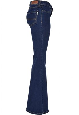 Women's flared jeans with a low waist