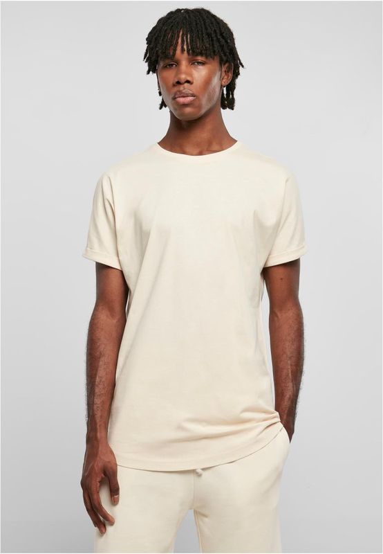 Long Shaped Turnup Tee Whitesand