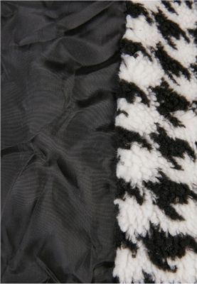 Ladies Short Oversized AOP Sherpa Jacket