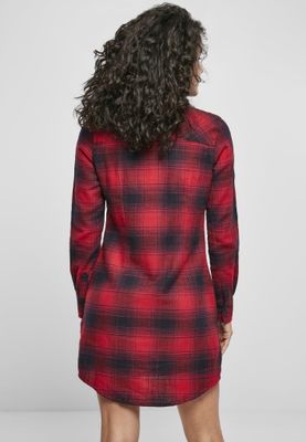 Checkered shirt dress