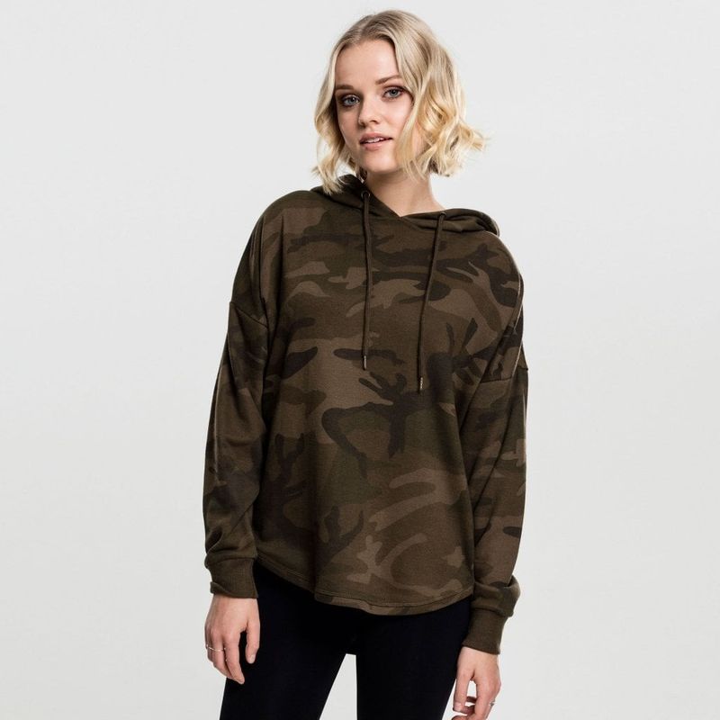 Oversized camo hoodie