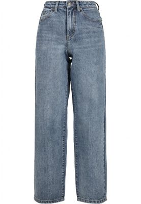 Jeans with a high waist and in the 90s style lady