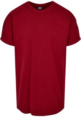 Long Shaped Turnup Tee brickred