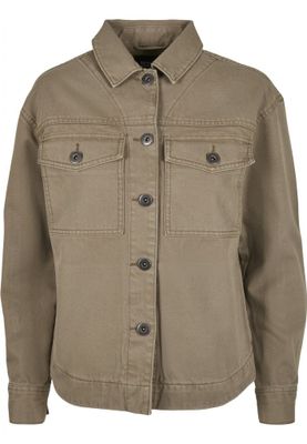 Shirt jacket in oversize women