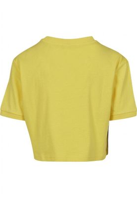 Short t-shirt with striped lady