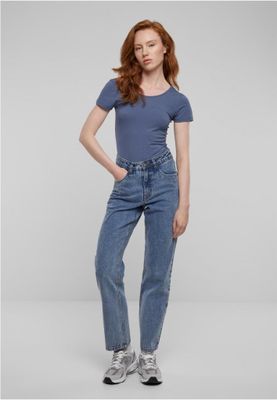 Dame bodysuit i stretchy bomuldsstof